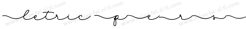 Letric PERSONAL USE字体转换